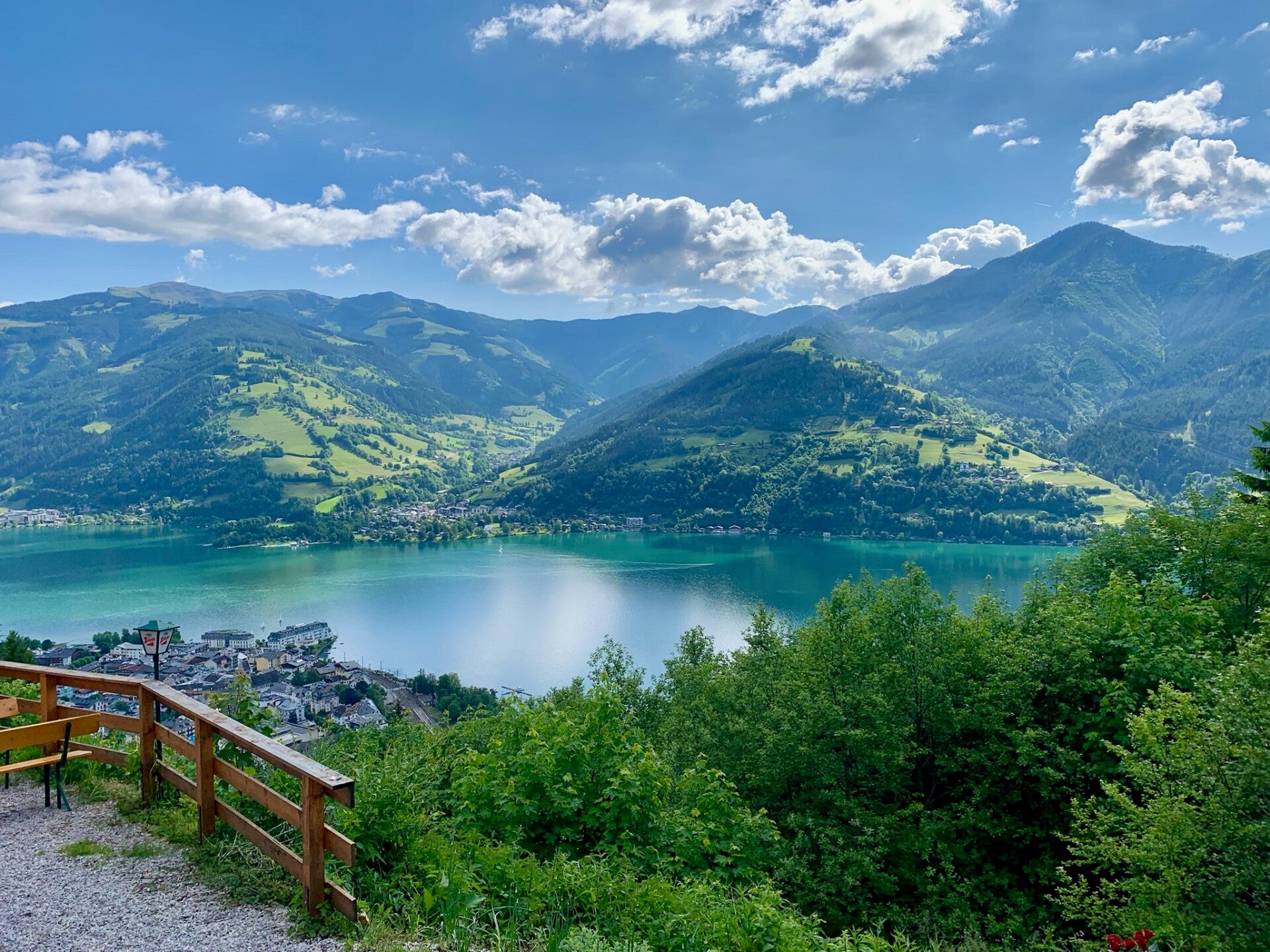 Wandelen rond het meer van Zell am See