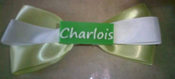 groen witte strik