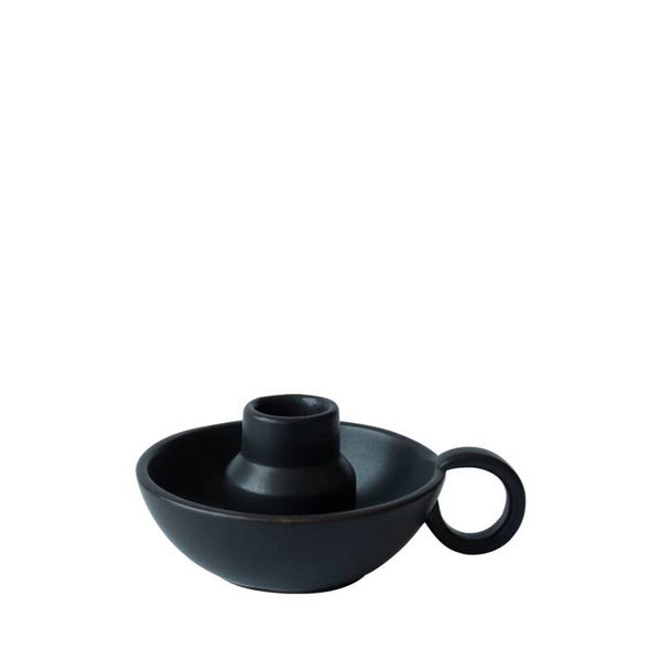 Candle holder CHRIS zwart