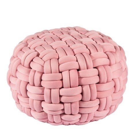 LØKKEN poef Ø 59x40, pink