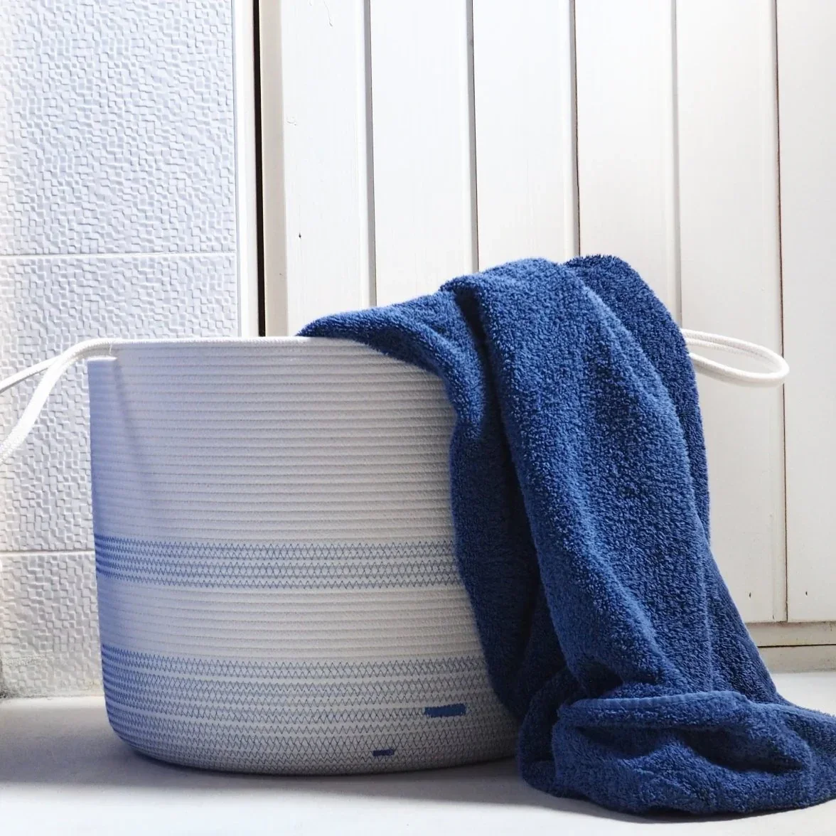 Storage Basket navy blue