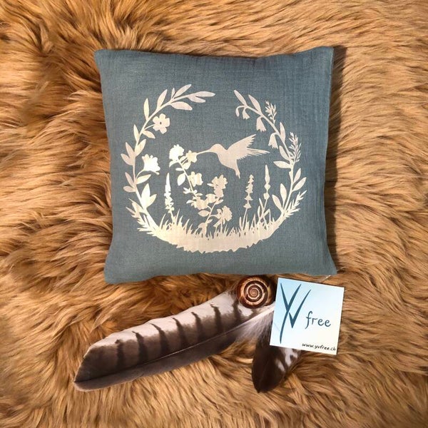 Traubenkernen Kissen Kolibris