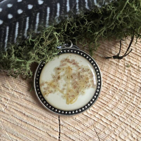 Cabochon-Anhänger Antiksilber 3,9cm Durchmesser (8)