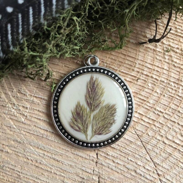 Cabochon-Anhänger Antiksilber 3,9cm Durchmesser (10)