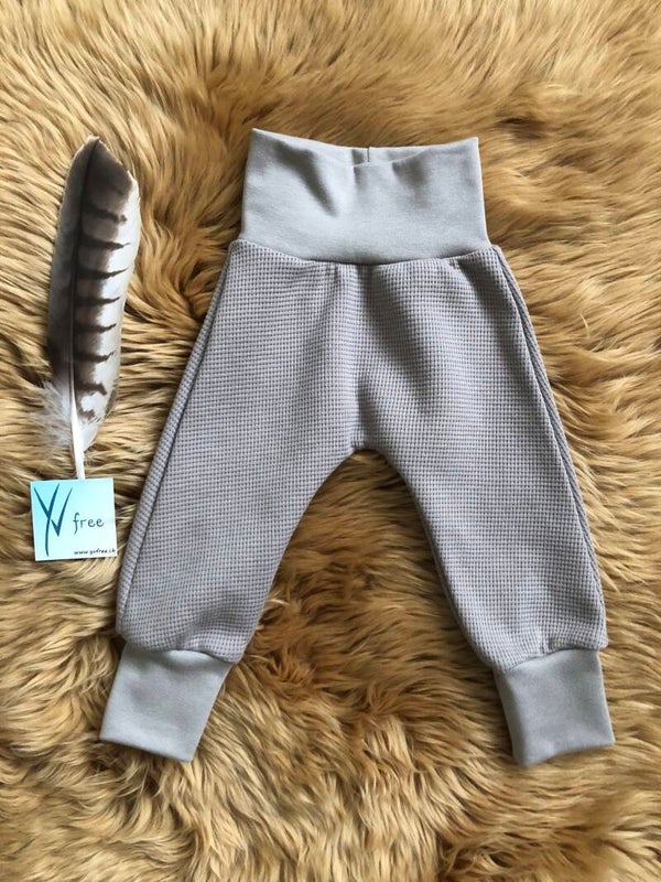 Kinderhösli Waffeljersey taupe