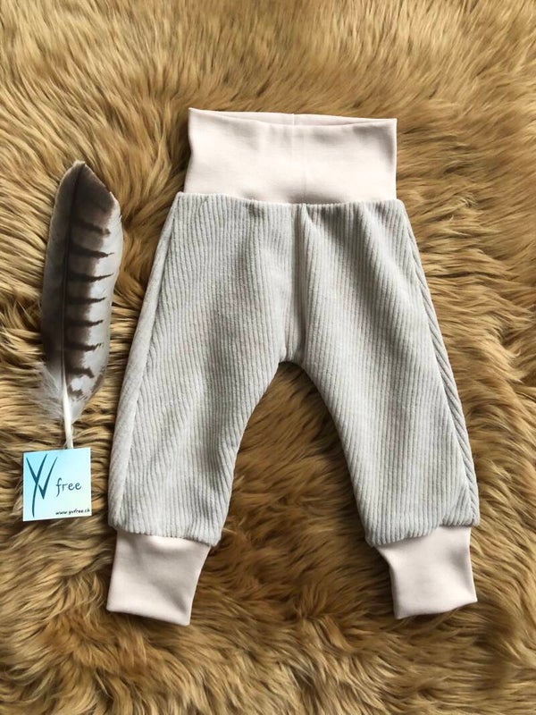 Kinderhösli Cordstoff beige