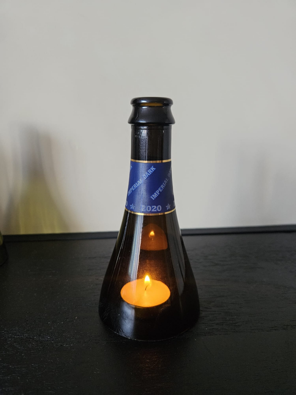 Upcycled: Nek van een bierfles