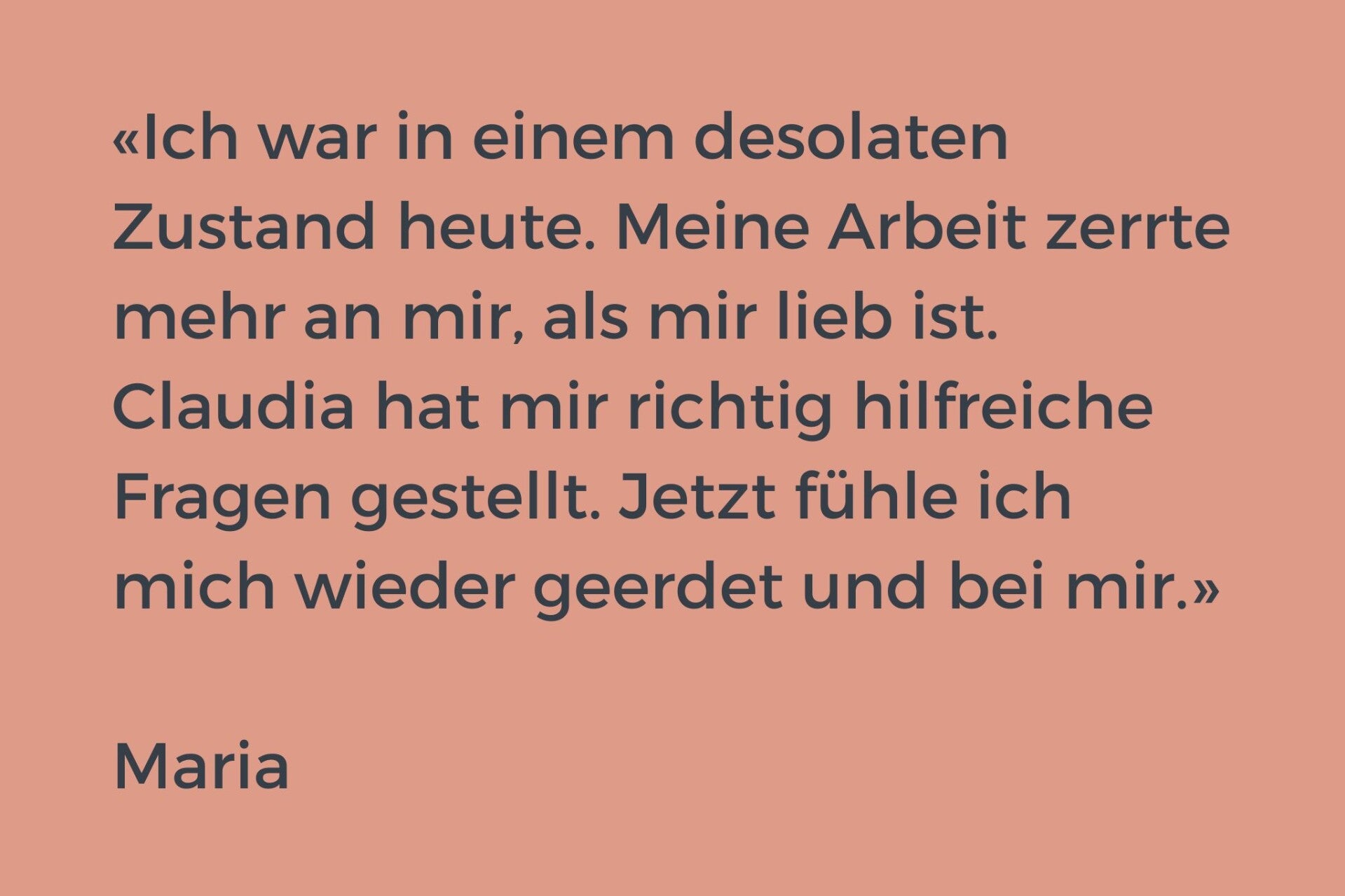 izitat: ich war in einem desolaten Zustand heute. Meine Arbeit zerrte mehr an mir, als mir lieb ist. Claudia hat mir richtig hilfreiche Fragen gestellt. Jetzt fühe ich mich wieder geerdet und bei mirMeine Arbeit zerrte mehr an mir, als m