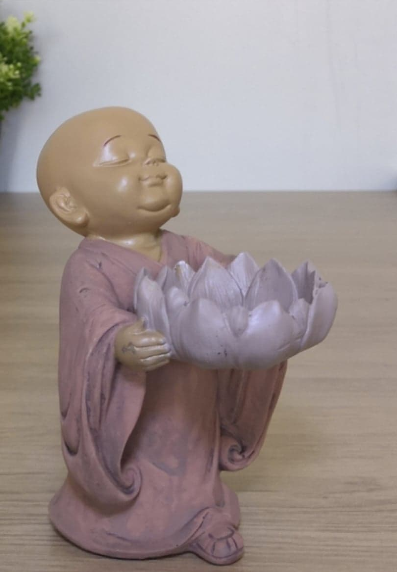 Moine bougeoir lotus 2