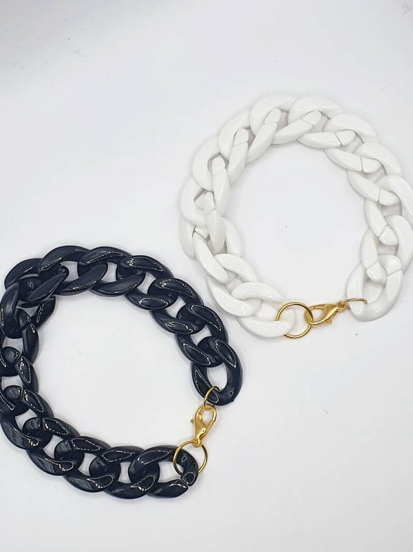 Acryl schakelarmband