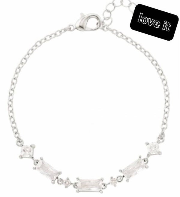 Zilveren schattige armband