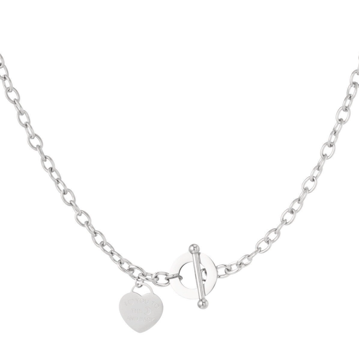 Necklace - Link chain heart