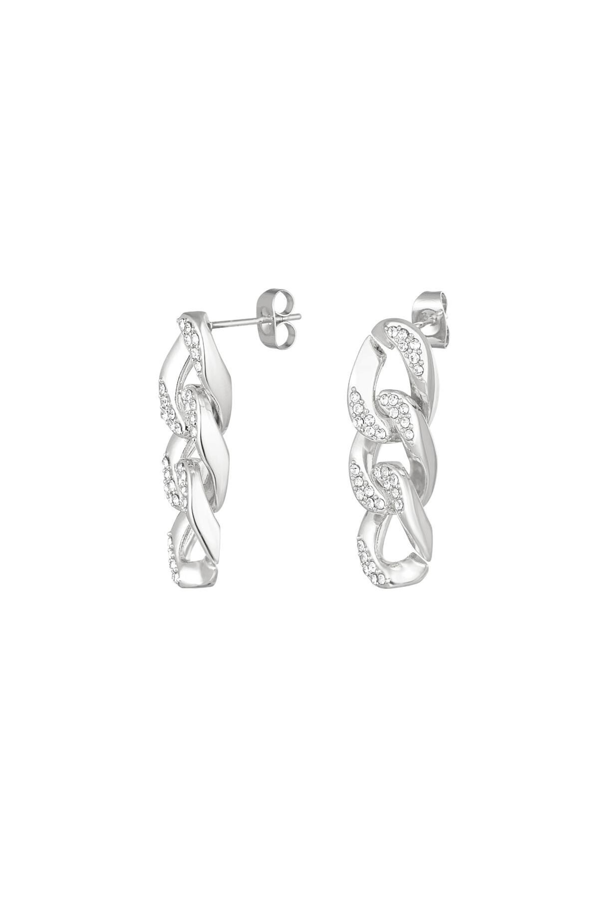 Earrings - Link zircon