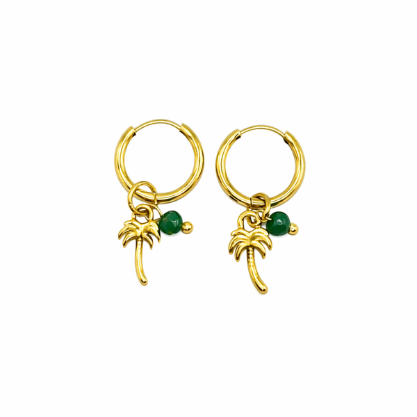 Earrings - Palm tree