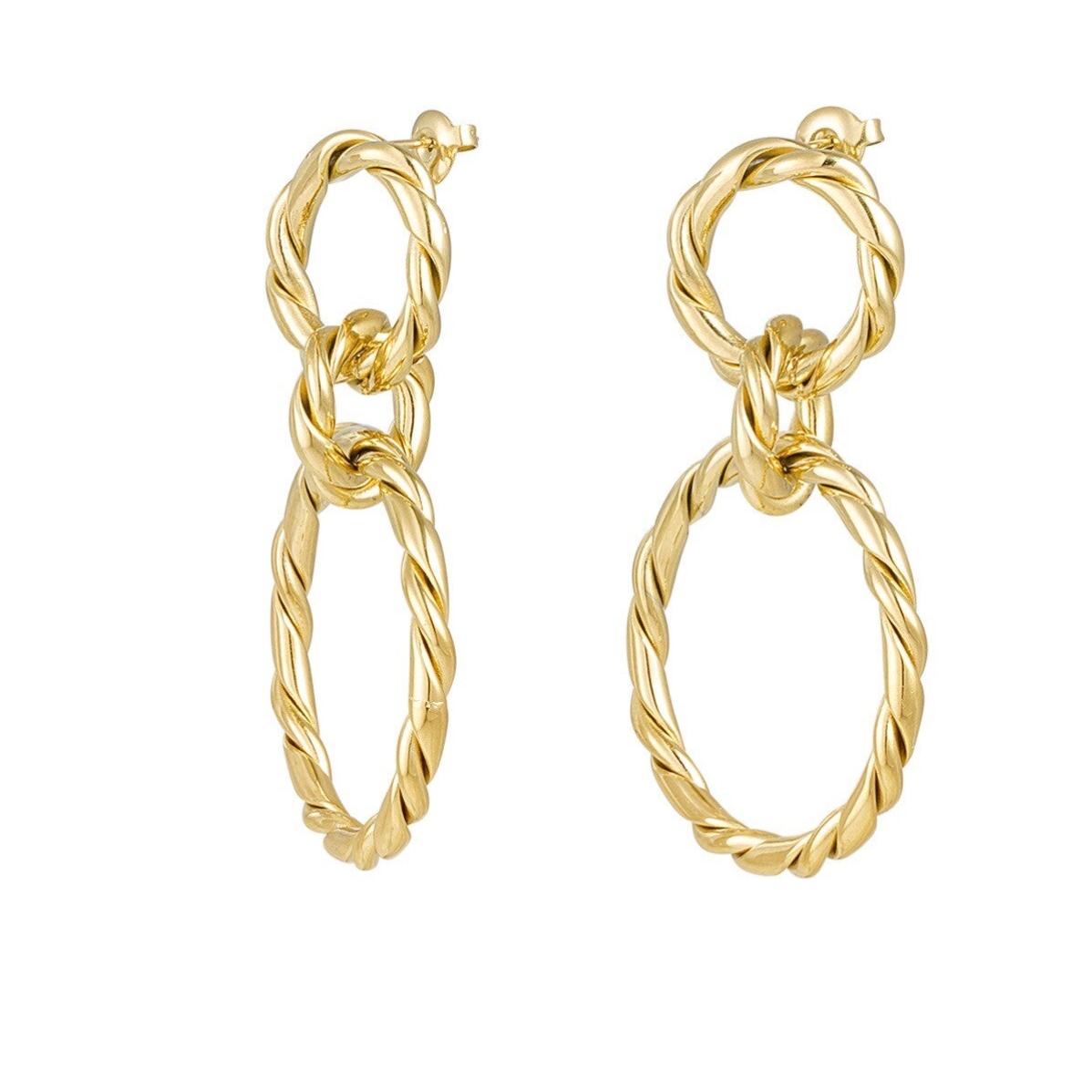 Earrings - Link with twist