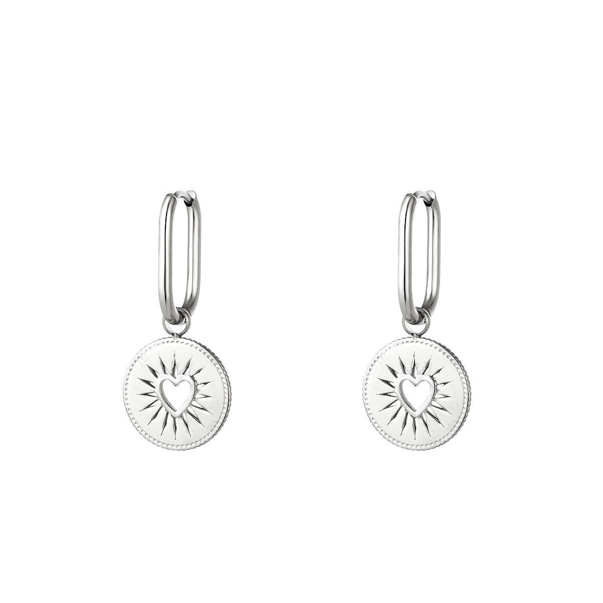 Earrings - Open heart