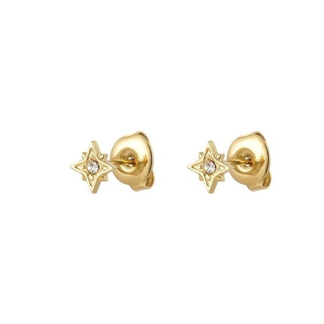 Ear studs - Star with strass