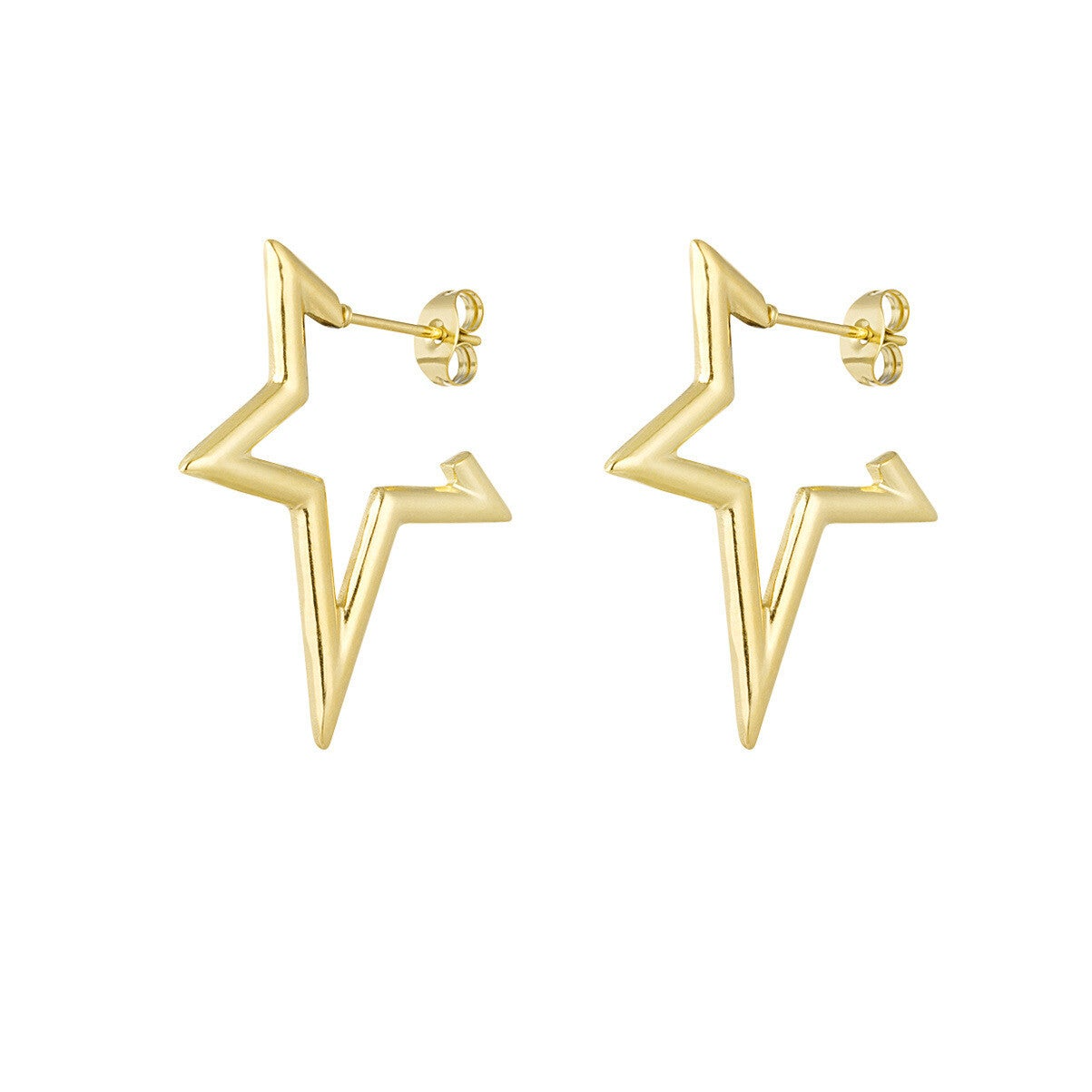 Earrings - Half star