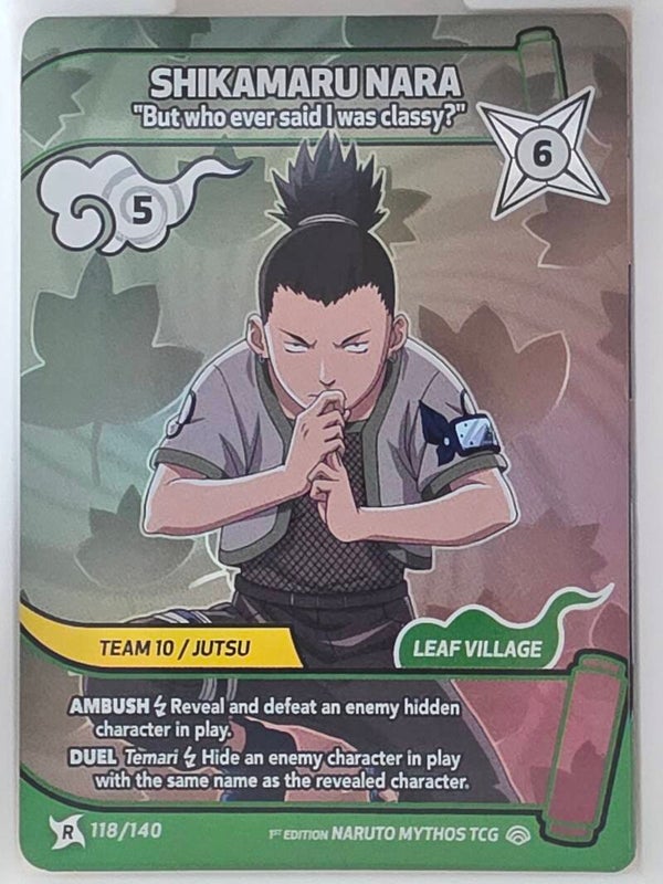 Shikamaru Nara - 118/140 - Rare