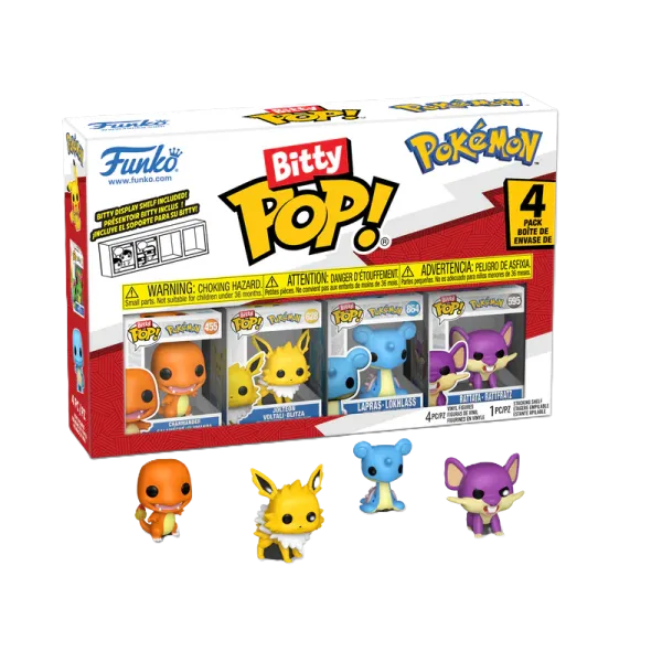 Bitty POP!: Pokémon Glumanda - 4 Pack Series 2