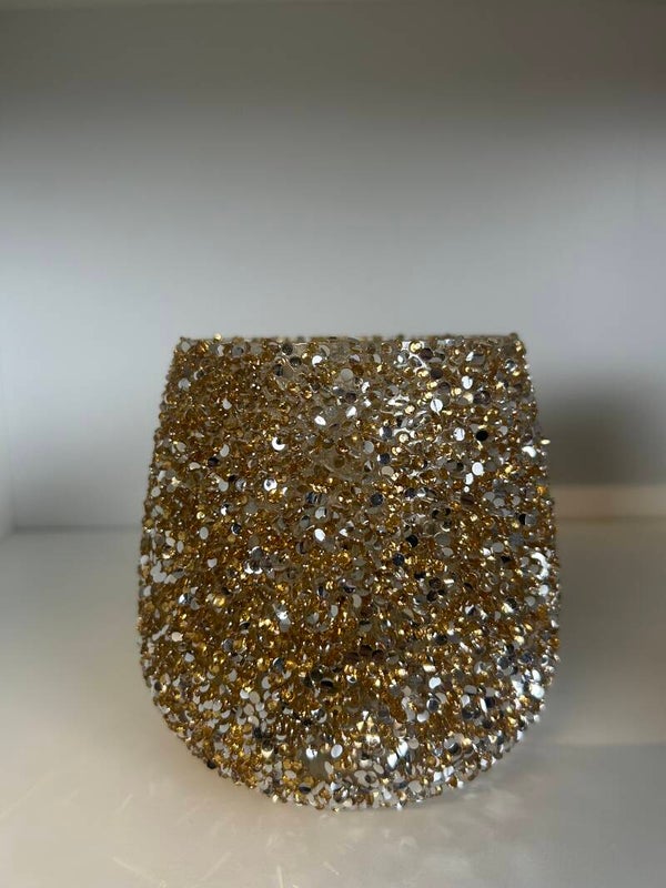 Glitter waxinelichthouder