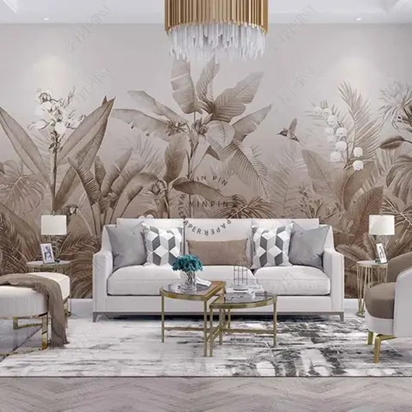 Vintage Leaves Peel & Stick Wallpaper (45 sq ft)