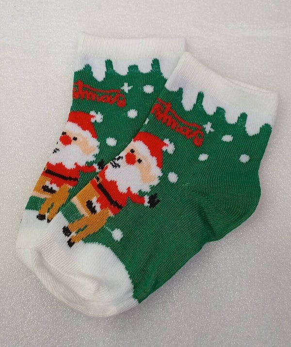 S Chaussettes Père Noël vert