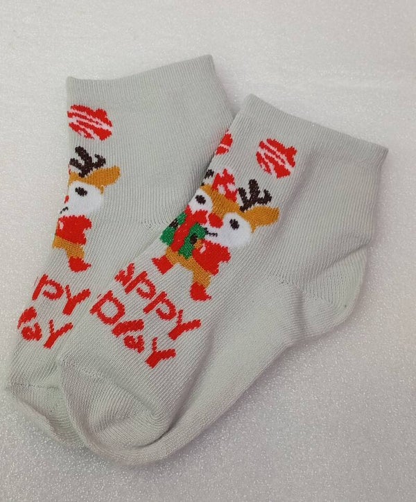 S Chaussettes renne gris