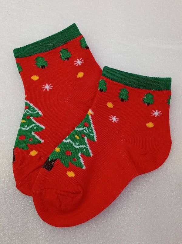 M Chaussettes sapin rouge