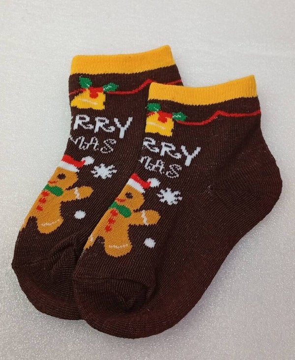 XS Chaussettes petit biscuit brun