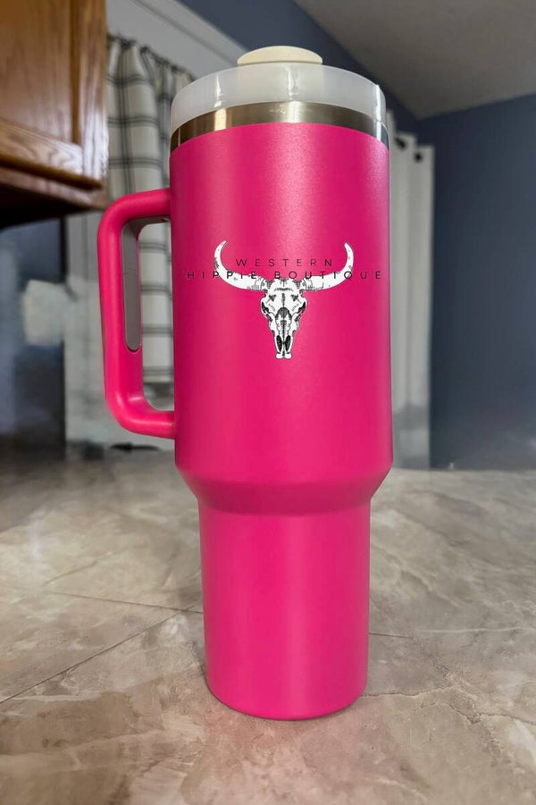 40oz Hot Pink Tumbler