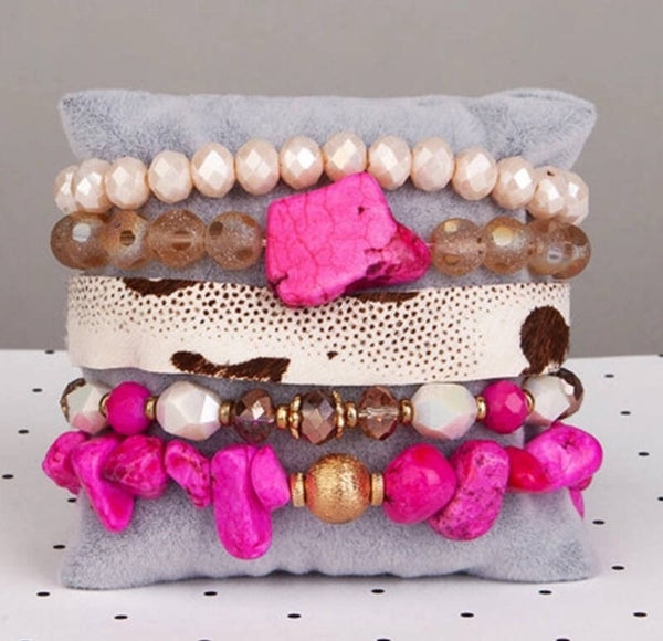 Stacked Crystal Bracelets