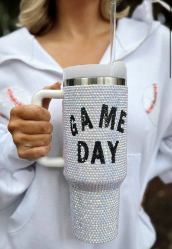 40oz Rhinestone GameDay Cup