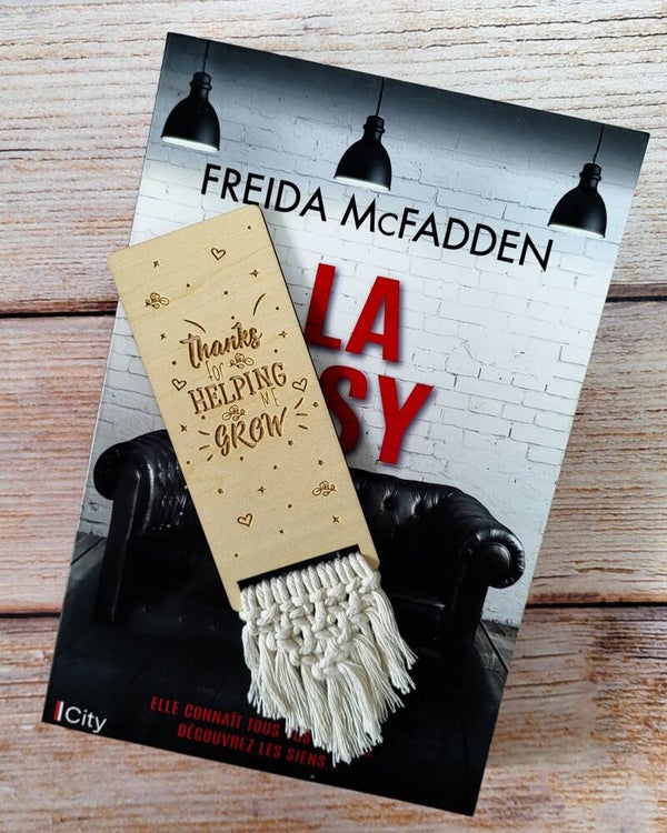 Marque-page macramé - Thanks