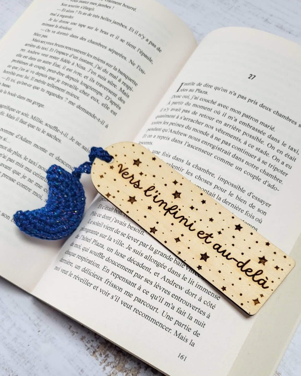 Marque-page crochet - Vers l'infini
