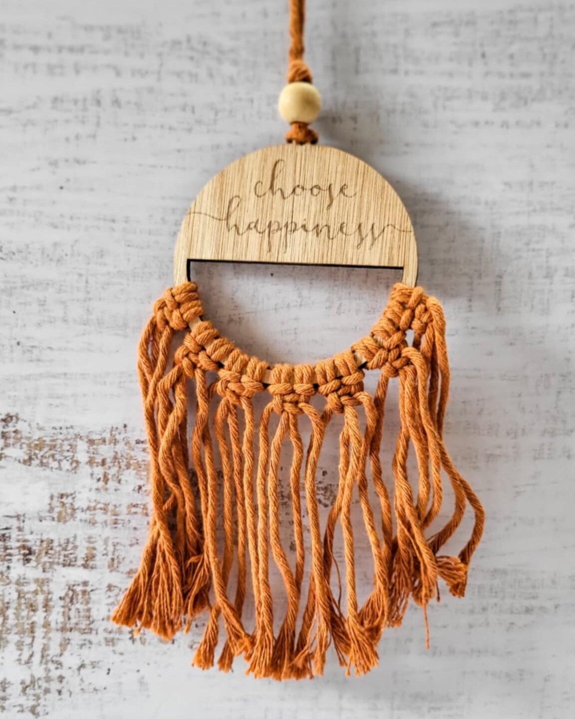 Suspension ronde évidée - Happiness Terracotta