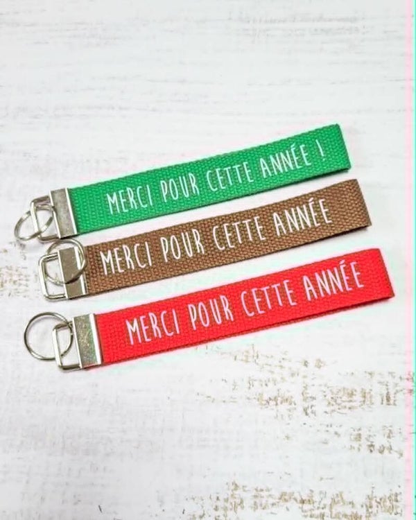 Porte-clés personnalisé – Merci pour cette année