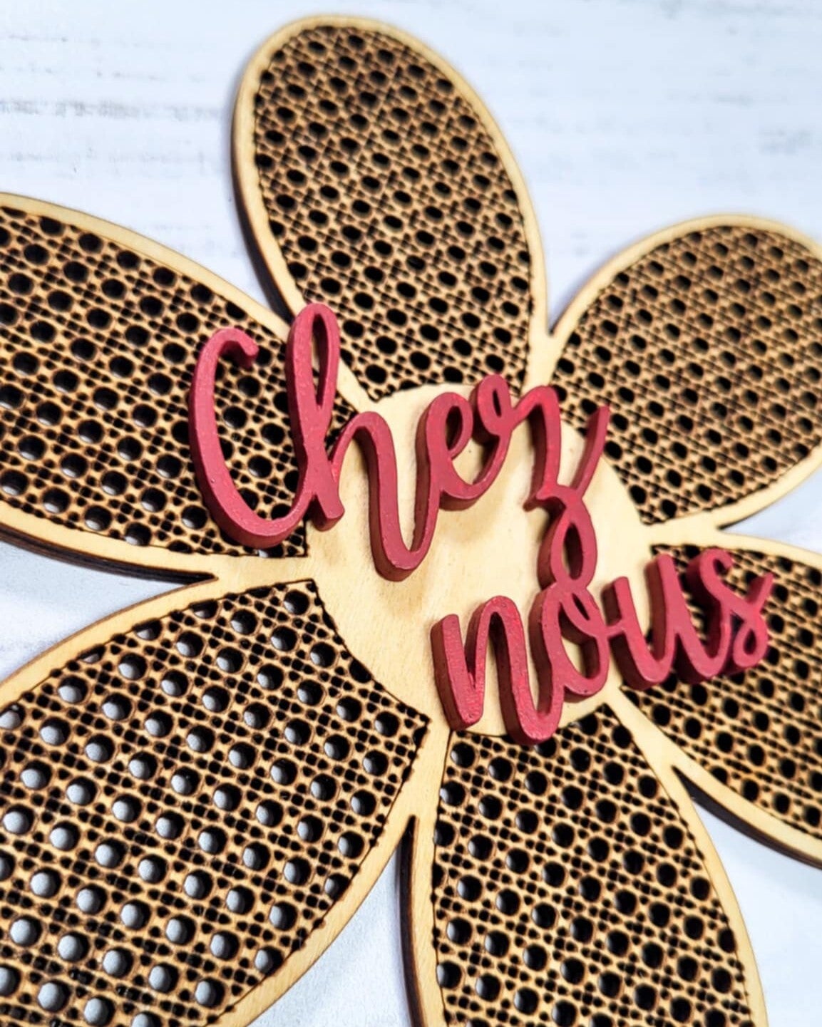 Moyenne fleur rotin - Chez nous