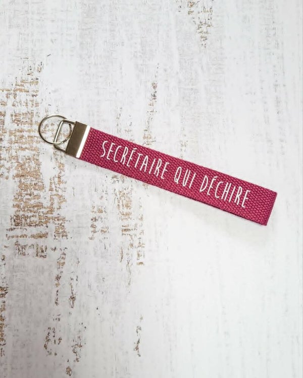 Porte-clés secrétaire d'école – Secrétaire qui déchire