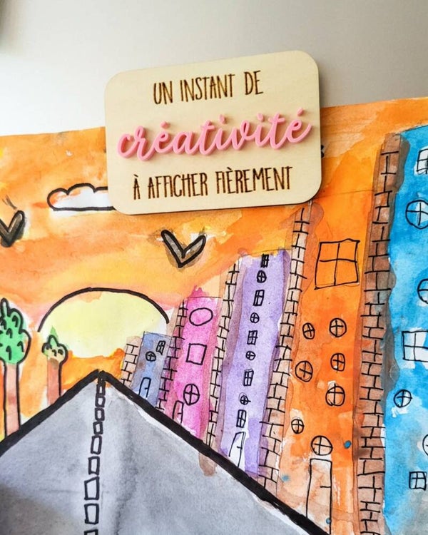 Aimant pour dessins d'enfants – Un instant de créativité à afficher fièrement