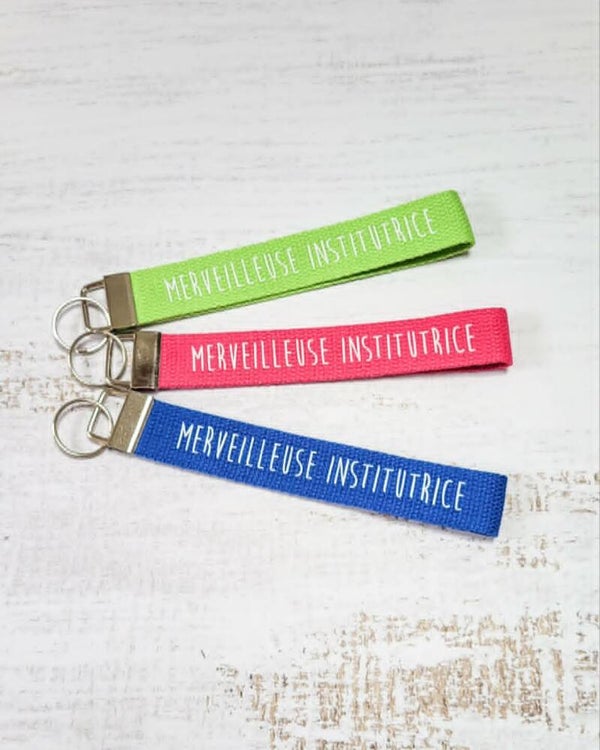 Porte-clés institutrice - Merveilleuse institutrice