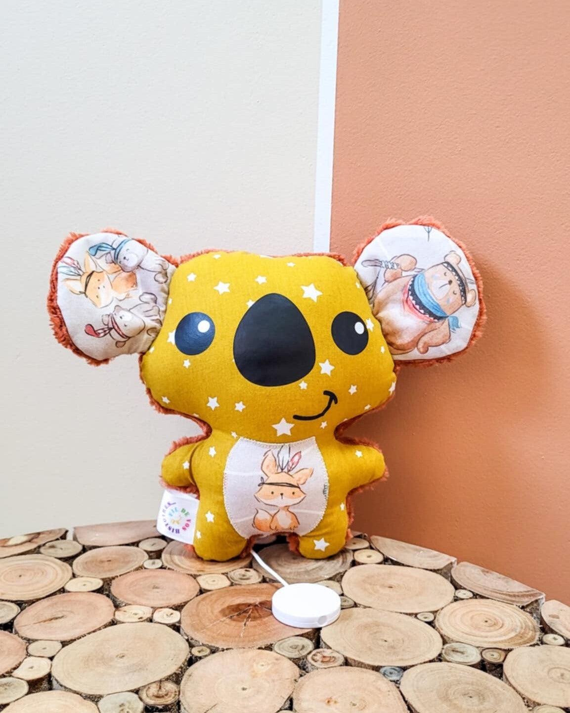 Doudou koala - moutarde