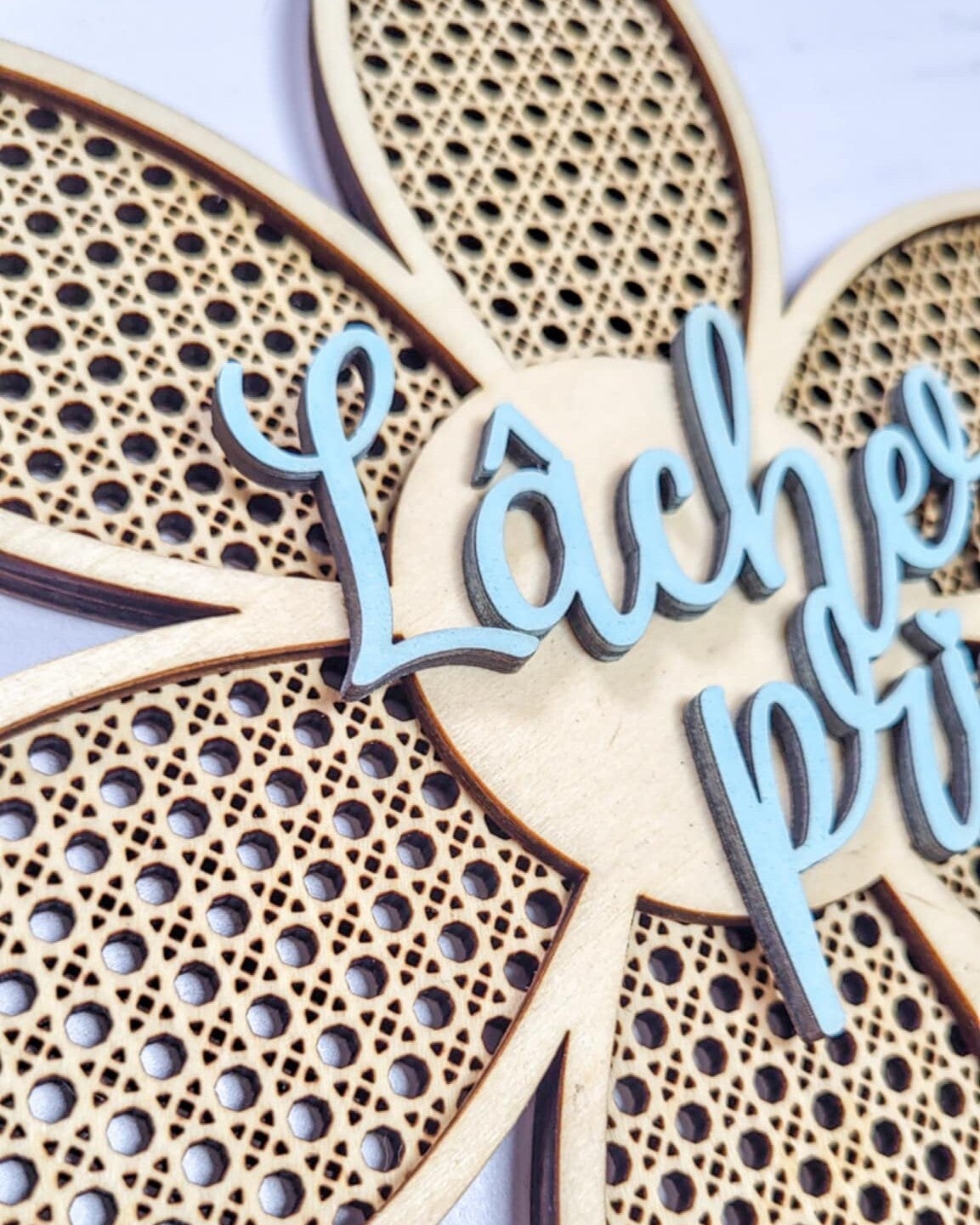 Grande fleur rotin - Lâcher prise