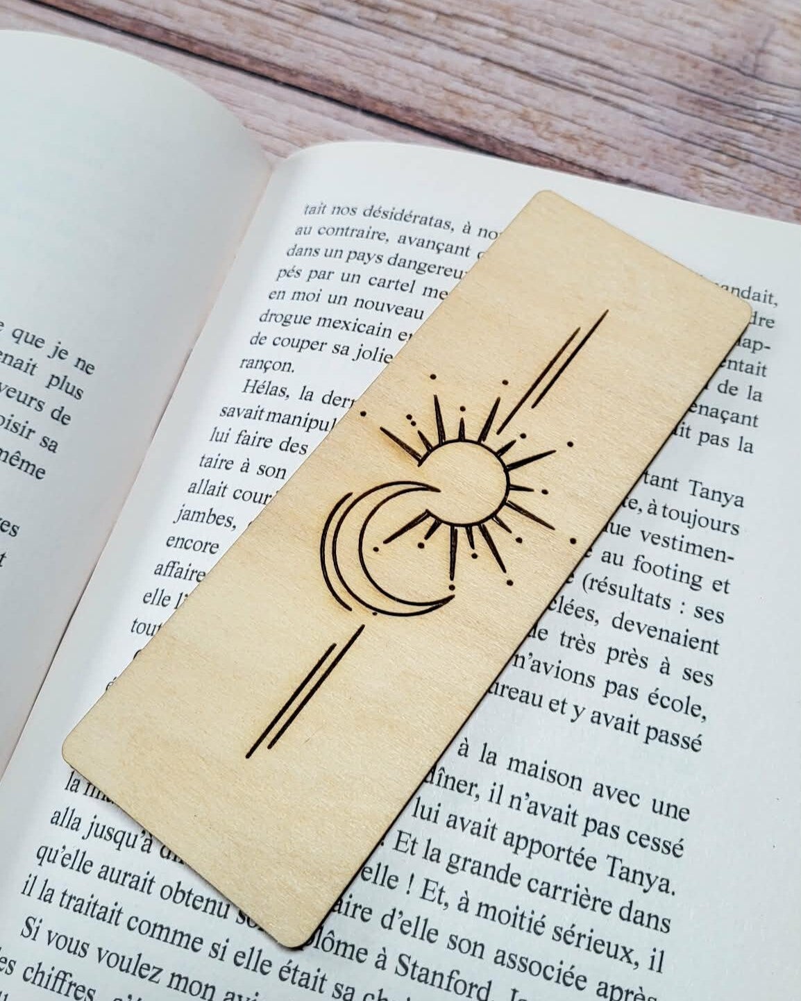 Marque-page bois - Equilibre