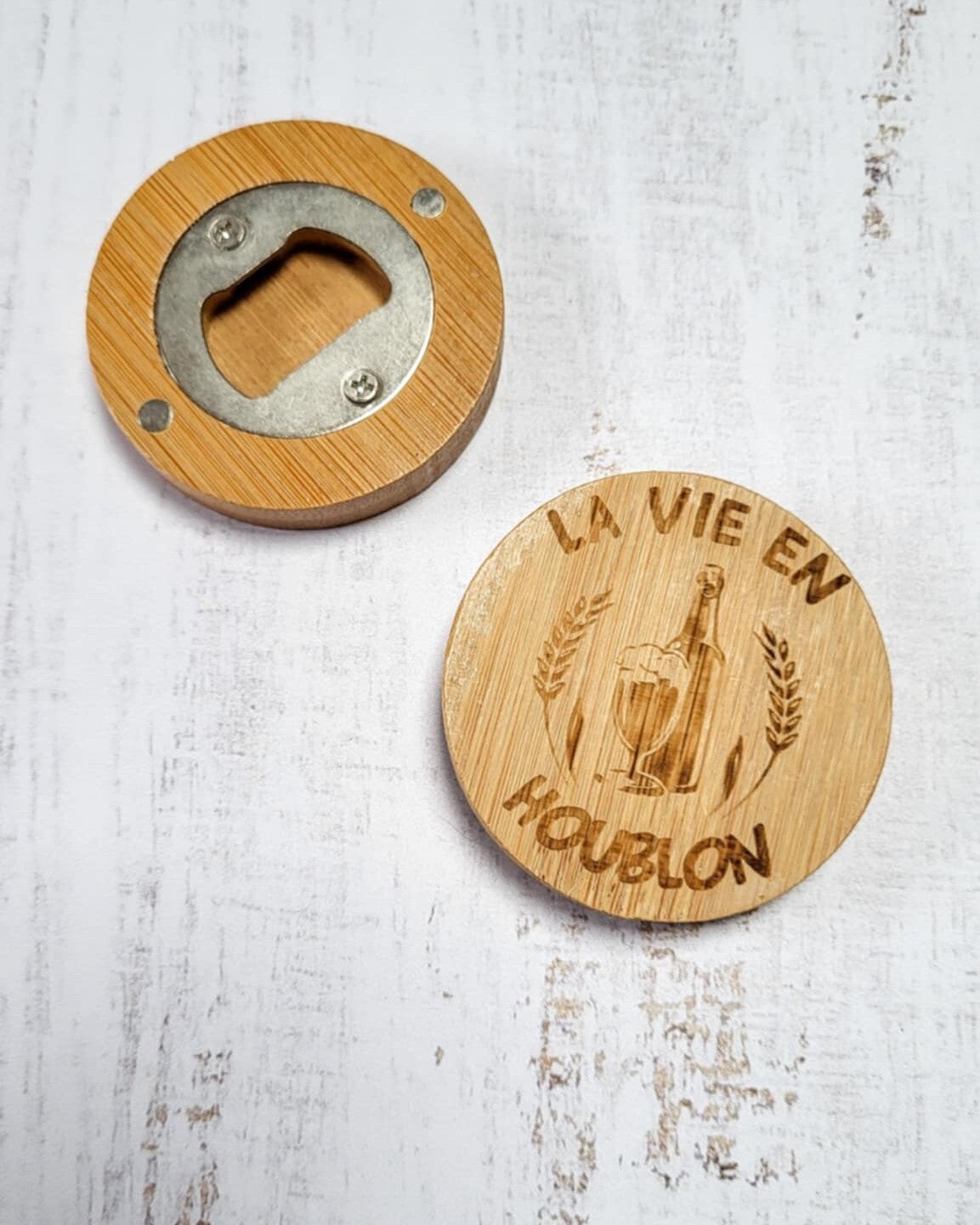 Décapsuleur rond - Houblon