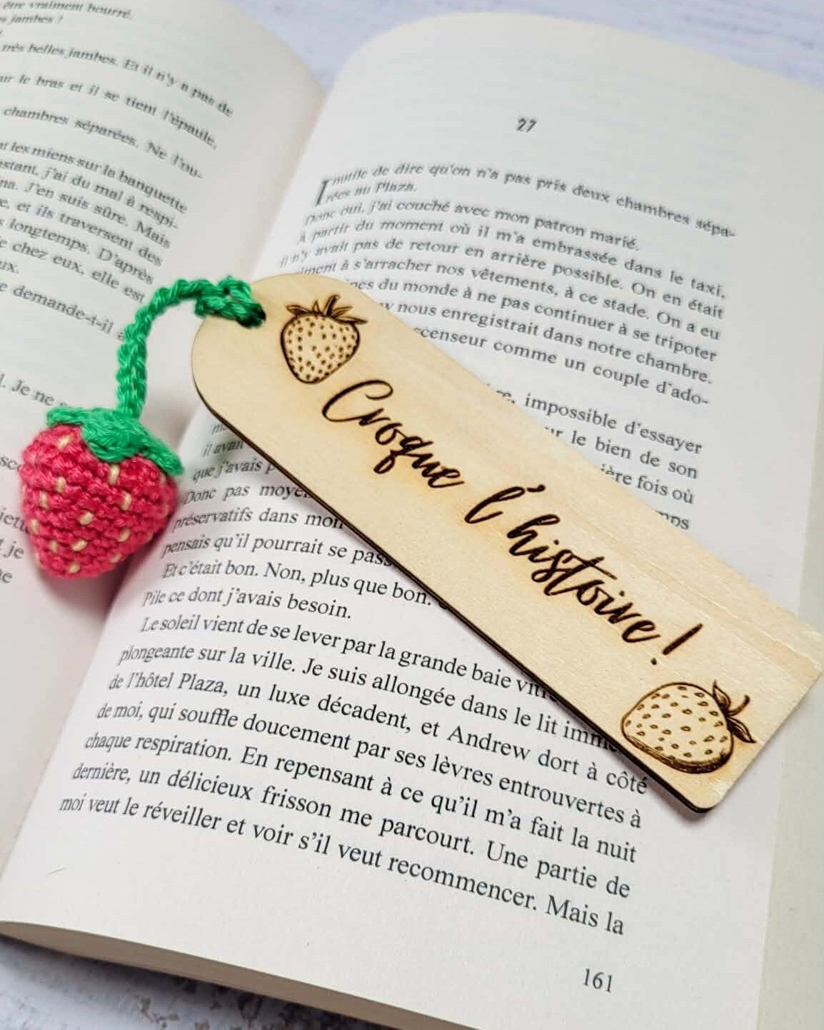 Marque-page crochet - Croque l'histoire