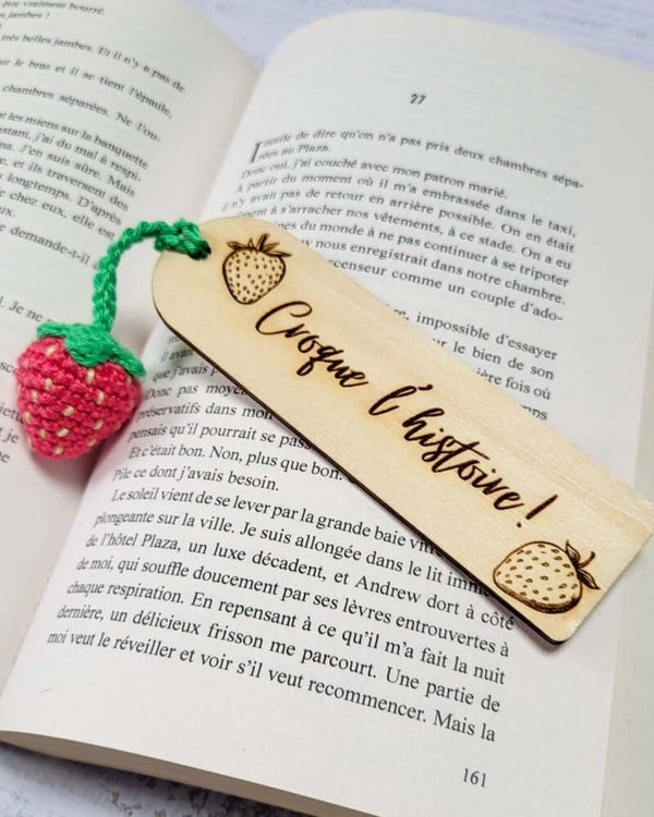 Marque-page crochet - Croque l'histoire