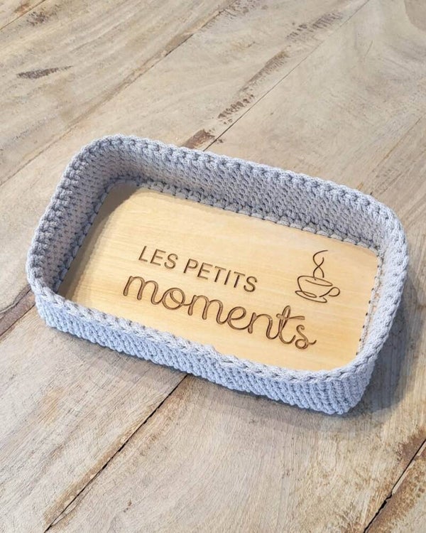 Panier bois & crochet – Les petits moments