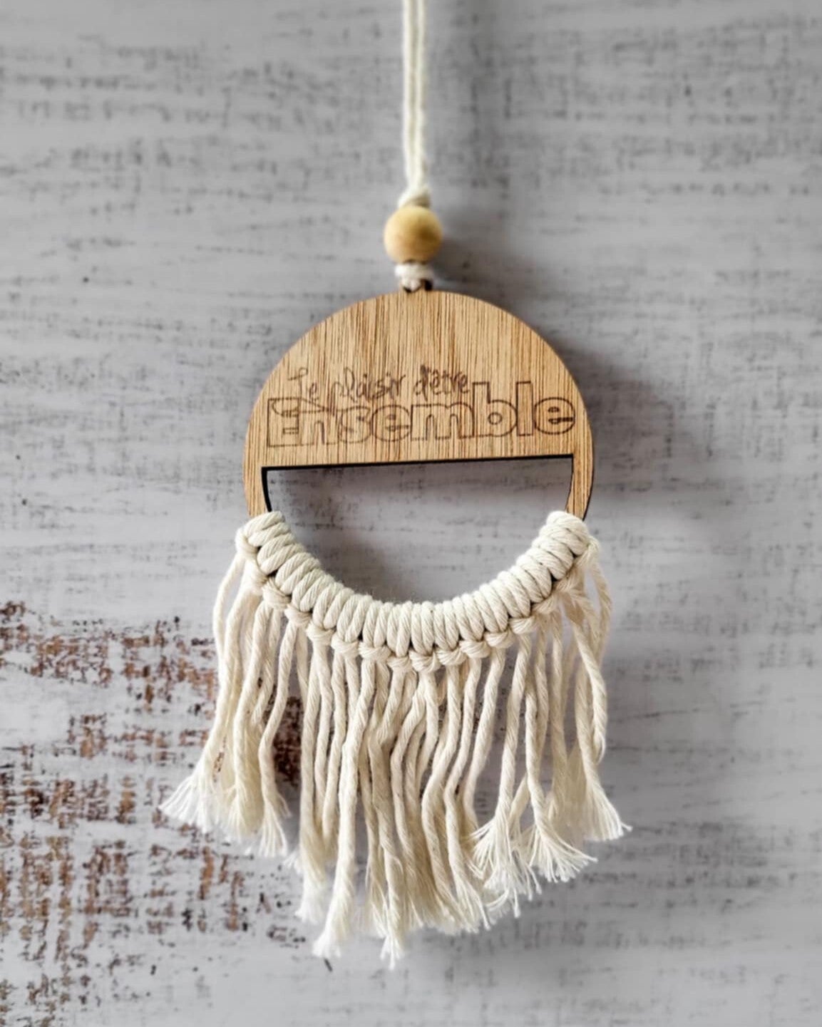 Suspension ronde évidée - Etre ensemble