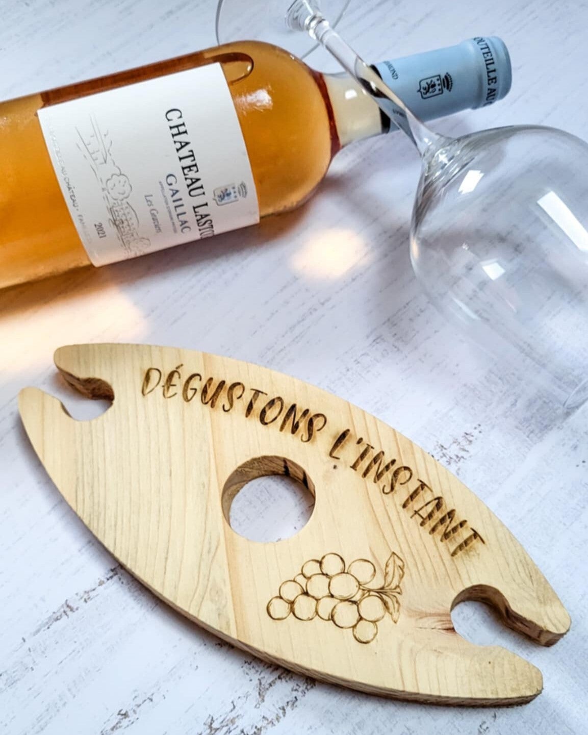 Porte-verres - Duo élégant - Dégustons l'instant